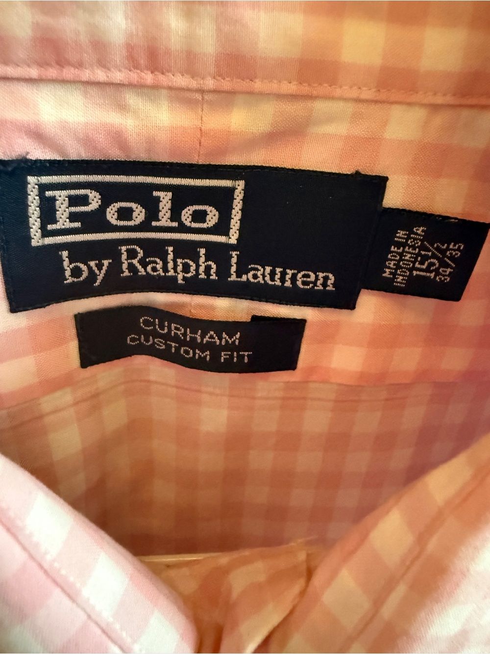 Polo by Ralph Lauren Men’s Pink Gingham Curham Shirt